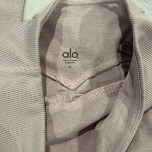 ALO Yoga Light Pink Ribbed Apparel